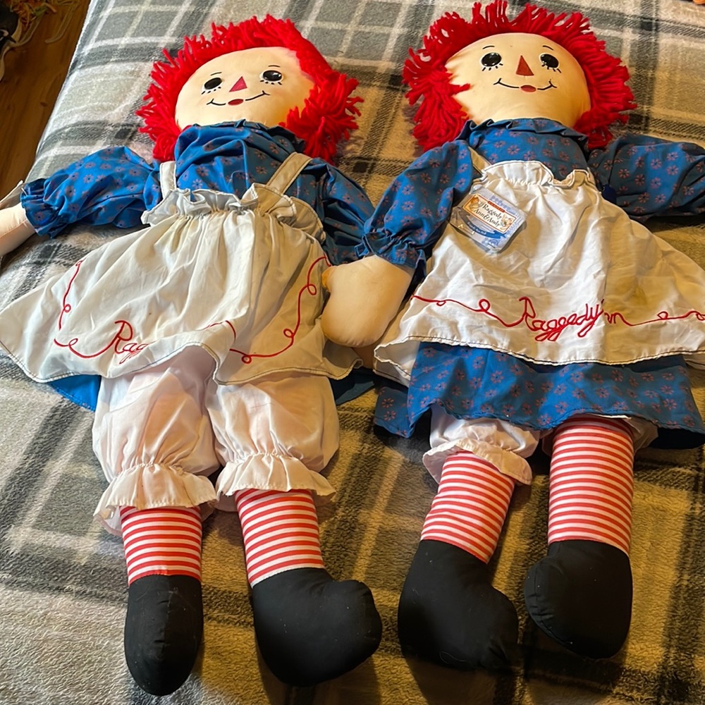 I have two raggedy Ann there 30 inches